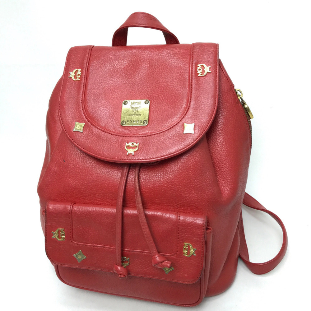 Mcm Town Backpack Backpack Backpack Backpack Red - image 1